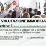 WEBINAR – LA VALUTAZIONE IMMOBILIARE